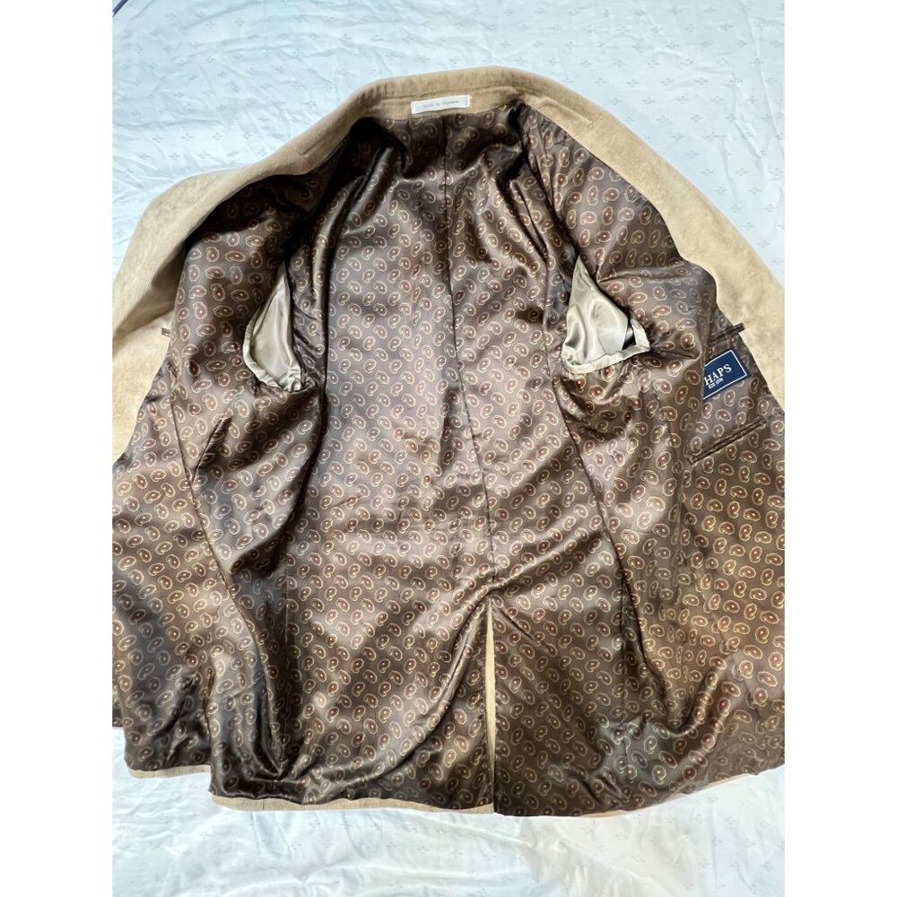 VTG Chaps Ralph Lauren Men's 44L Tan Corduroy Blazer Jacket Sport Coat Career - Picture 8 of 14